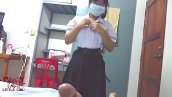 Thai Student Teen And Friend Engage In Sexual Activity