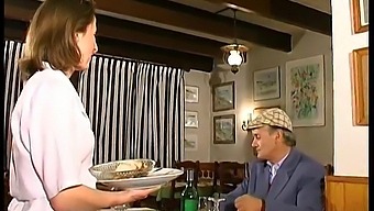 Amateur French Threesome With A Brunette And Papy Voyeur