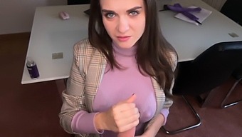 Step Mom Seduces Step Son At Work And Gives Him A Handjob