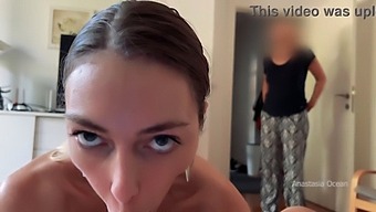 I Get Caught Giving My Boyfriend A Blowjob And My Stepmom Wants To Watch