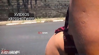 Noel, A Sexy Hotwife, Strips Down In Salvador Bahia'S Bustling Traffic - A Holiday Treat