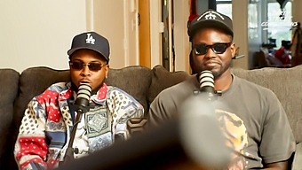 A Big Booty Latina Gets A Rough Interracial Creampie In The Middle Of A Podcast.