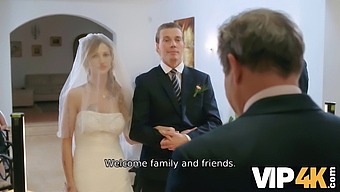 Olivia Sparkle'S Intimate Encounter In Wedding Attire Captured On Film
