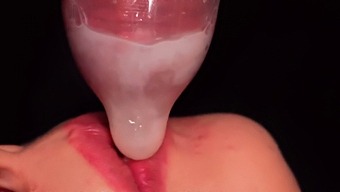 Intense Close-Up Blowjob Leads To Double Cumshot And Condom Failure