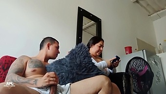 I Pleasure Myself While Observing My Stepsister'S Derriere, And When She Stumbles Upon Me With My Erection Halted, She Yearns To Straddle It