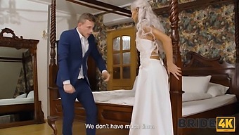Bisexual Bride Gets Caught In A Steamy Threesome On Her Wedding Day