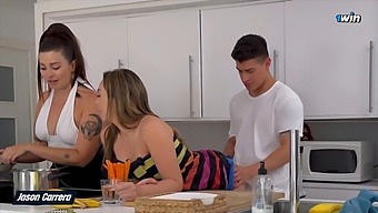 Threesome Ffm Nebun Și Fierbinte Cu Acțiune Facială Și Squirting.