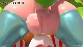 Princess Rosalina Futa Gets A Mouthful Of Cum In This Animated Porn Video.